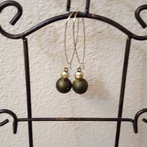 BOGO SALE - Emerald green earrings